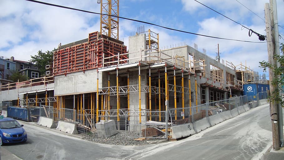 construction, building, building construction, development HD wallpaper