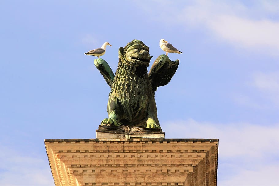 monument, statue, memory, commemorate, artwork, sculpture, bird HD wallpaper