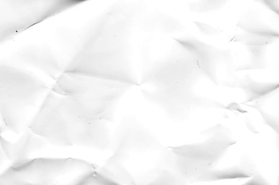 close-up photography of white crumpled paper, crease, creased, HD wallpaper