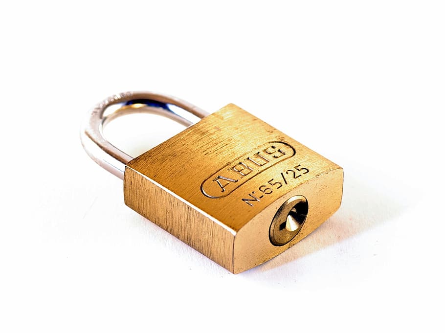 Castle, Padlock, Capping, Abus, completed, gold colored, wealth HD wallpaper