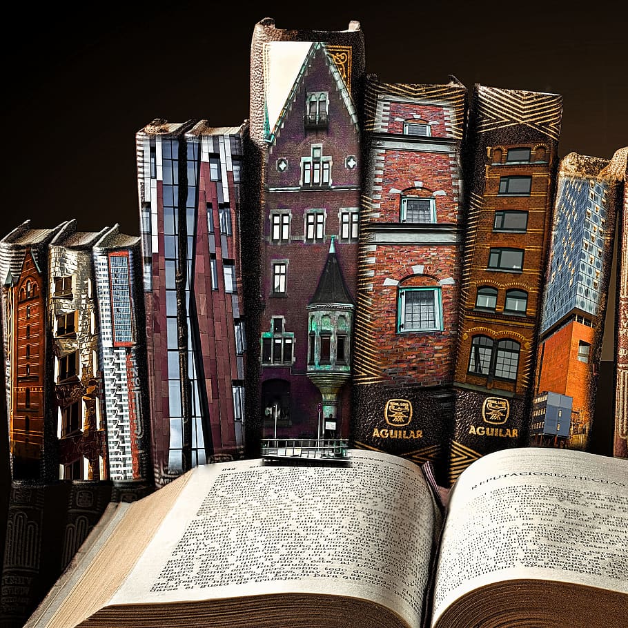 library, architecture, old, hamburg, publication, book, building exterior HD wallpaper
