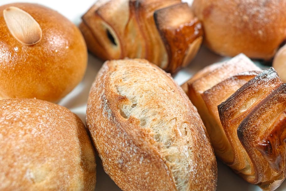 food, bread, wheat, food and drink, baked, close-up, freshness HD wallpaper