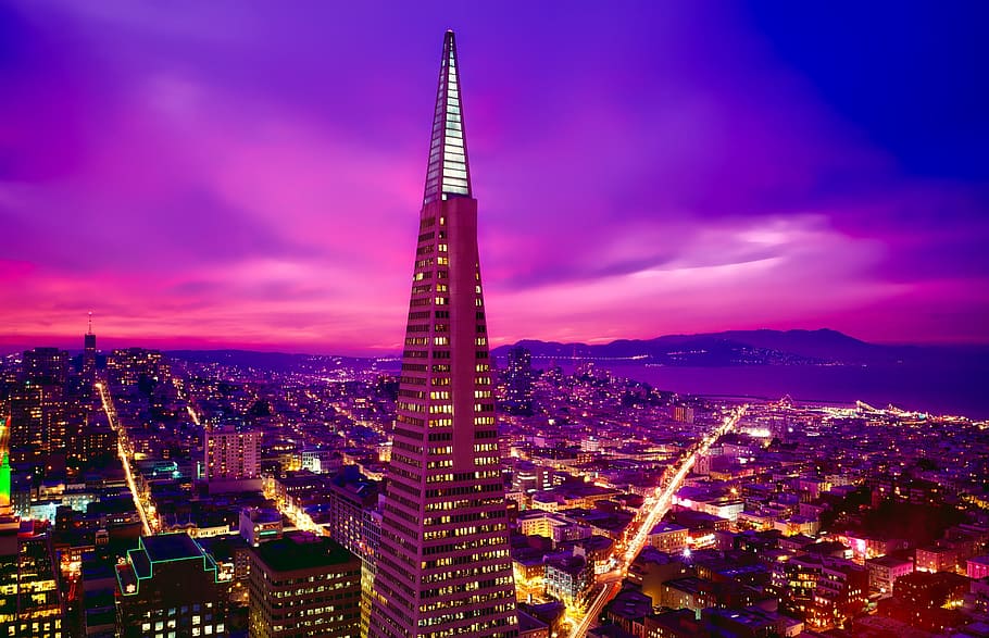 San Francisco Transamerica Pyramid, california, city, urban, cityscape, HD wallpaper