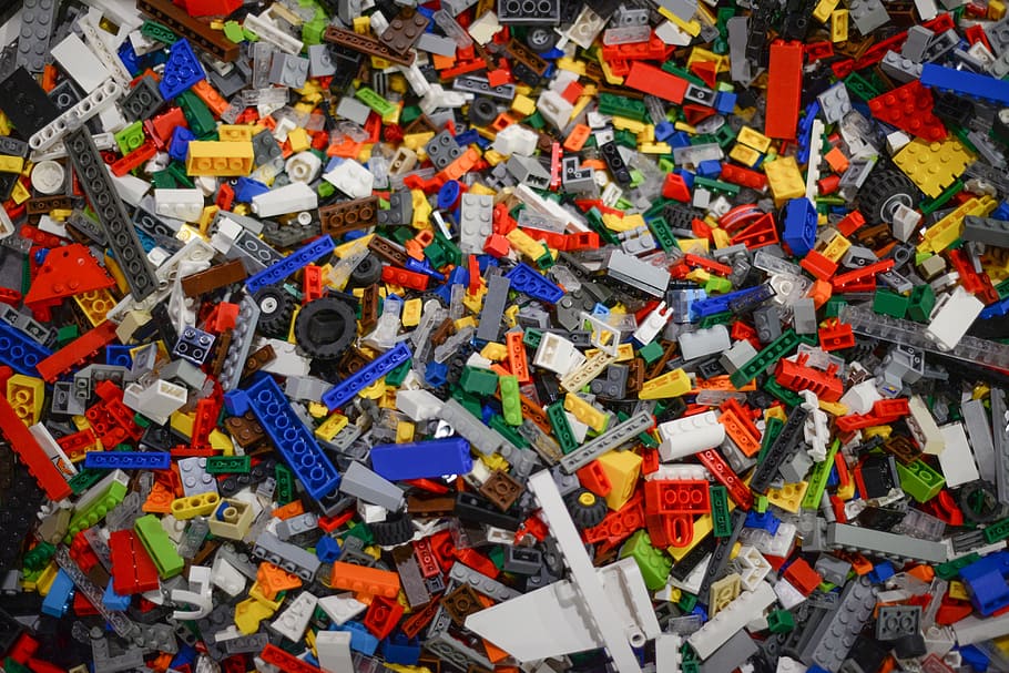 lego, pieces, toy, brick, build, construction, plastic, activity, HD wallpaper