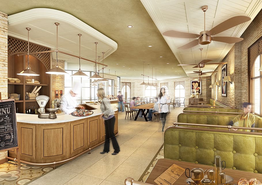 inside, restaurant, bar, table, dining, area, people, guest HD wallpaper