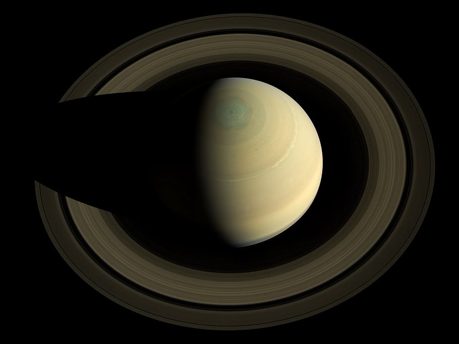 Saturn planet illustration, Rings, Space, Cosmos, gas, galaxy HD wallpaper