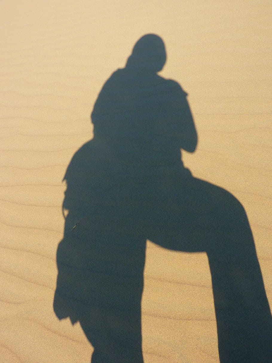 Dune, Desert, Dry, Hot, Sand, Shadow, portät, self portrait HD wallpaper