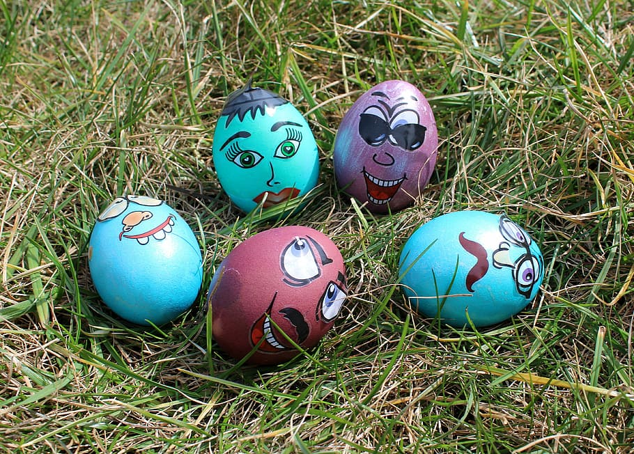 easter, lawn, easter egg, eggs, easter eggs, christmas ornaments HD wallpaper