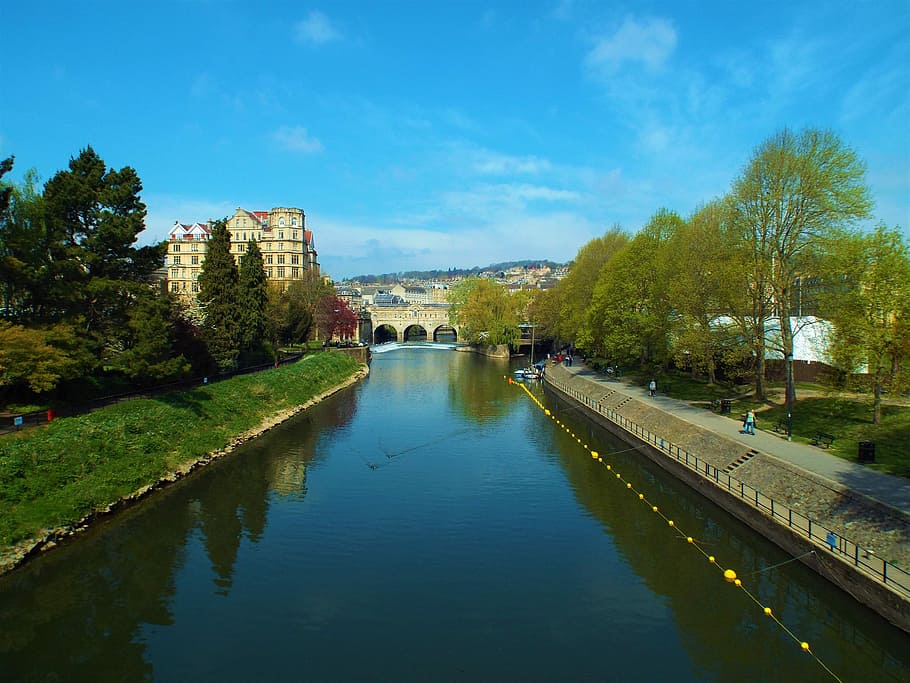 Bath, Bridge, River, River, Avon, Travel, Uk, britain, reflection HD wallpaper