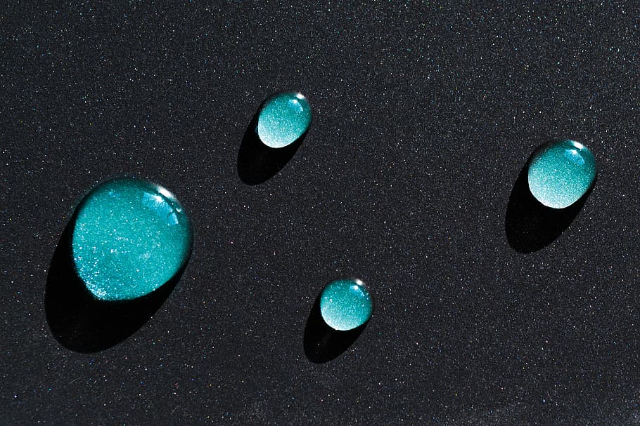shallow focus photo of water drops, stone, desktop, rock, nature HD wallpaper