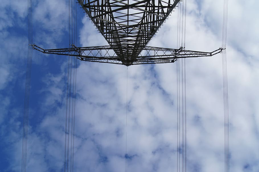 Current, High Voltage, Power Line, energy, strommast, monstertrasse HD wallpaper