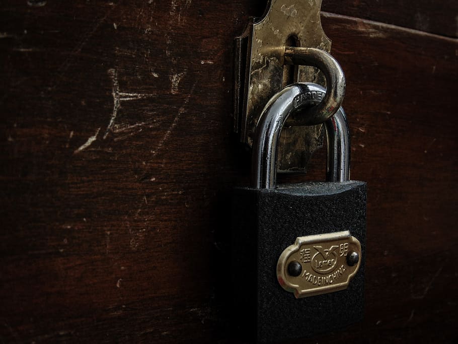 padlock, box, closed, safety, security, protection, metal, old HD wallpaper