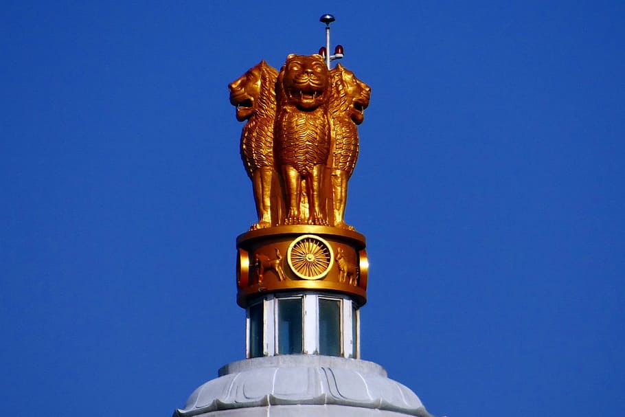 HD wallpaper: Lion Capital, National Emblem, ashoka emblem, india,  sculpture | Wallpaper Flare