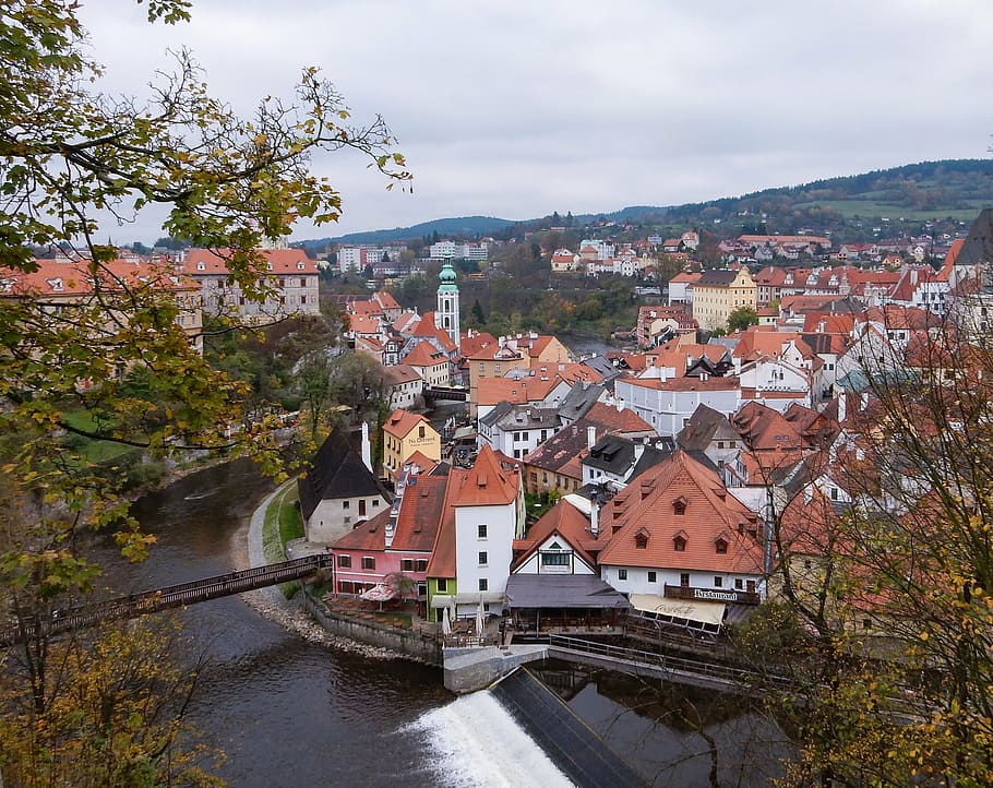 cesky, krumlov, czech, republic, europe, old, town, bohemia HD wallpaper