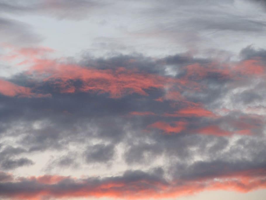 sky, clouds, color, weather, twilight, evening light, cloud - sky HD wallpaper