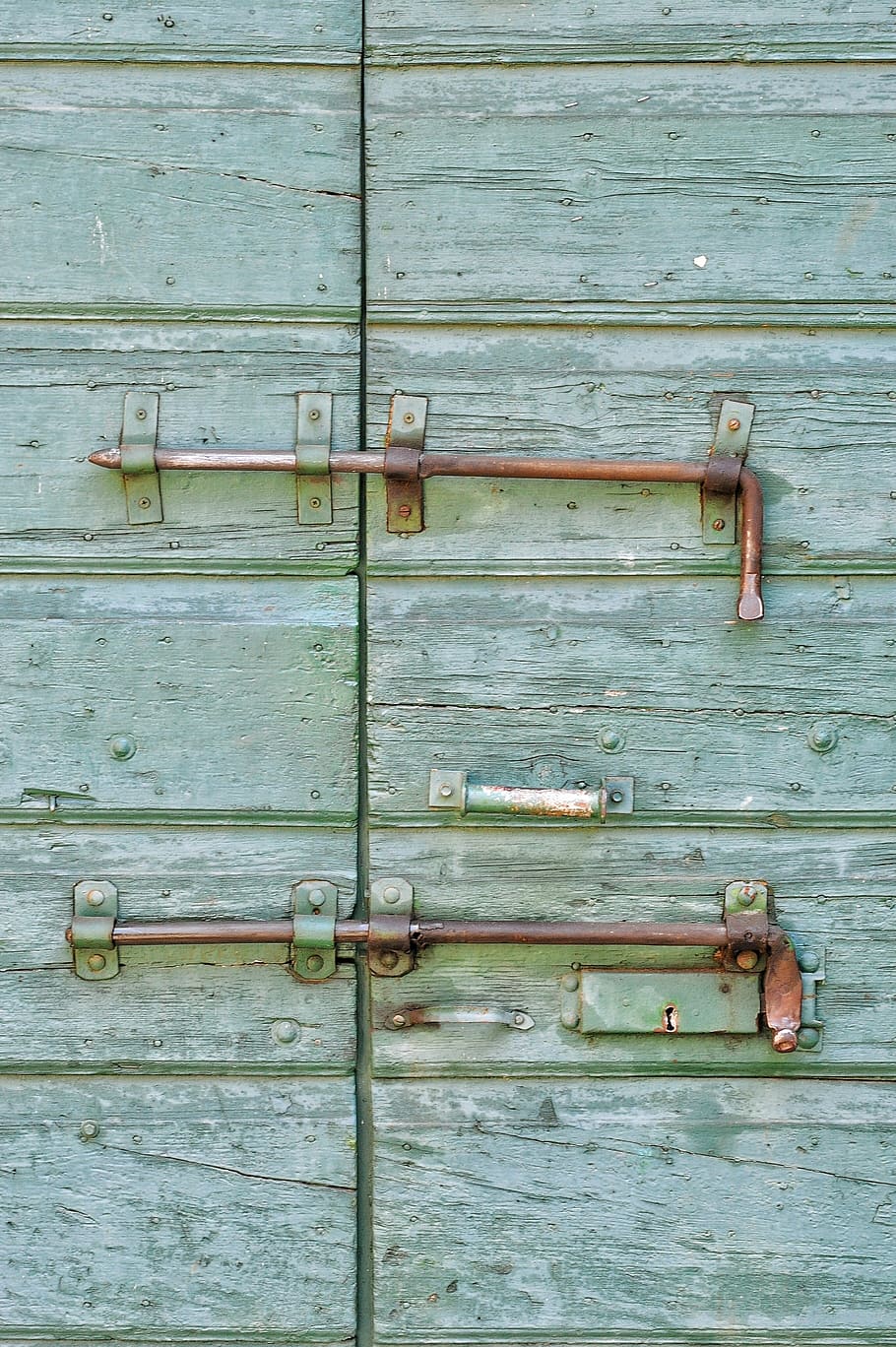 door, wood, texture, old, node, handle, paint, axis, color HD wallpaper