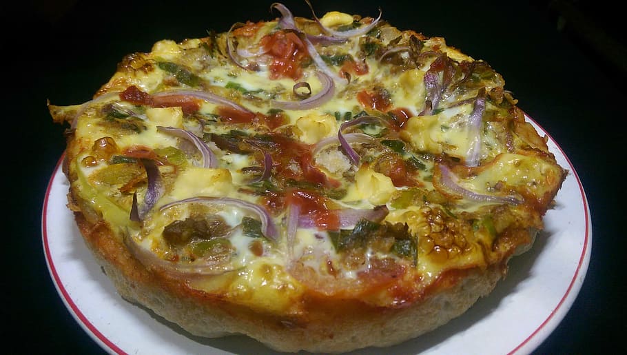pizza, home made, tast, dinner, tomato, cheese, food, baked HD wallpaper