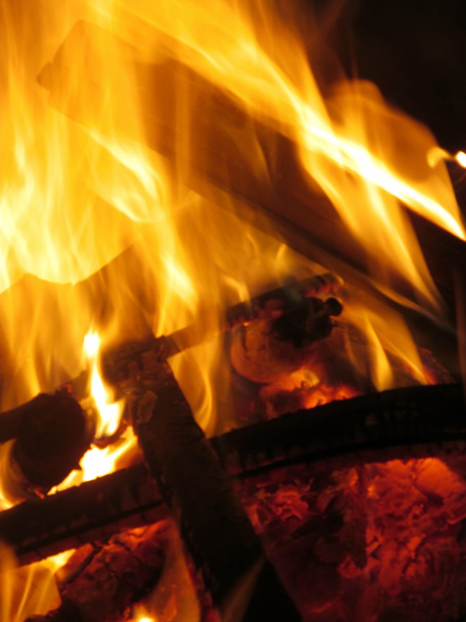 fire, flames, orange, nature, natural, fire - Natural Phenomenon HD wallpaper