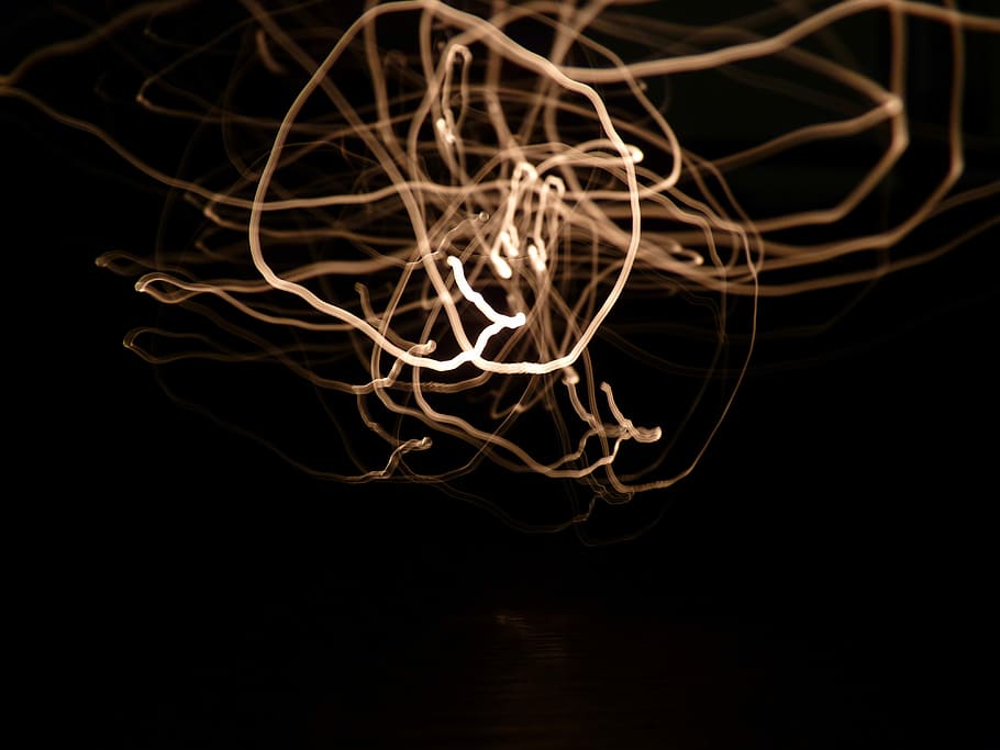 Fiber, Optical, Light, Night, Flame, led, black background HD wallpaper