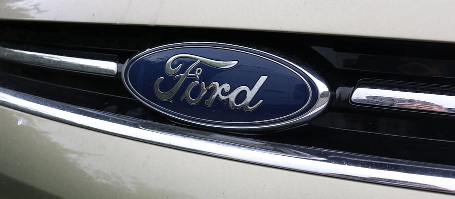 ford, emblem, logo, vehicle, auto, trademarks, cool figure, HD wallpaper