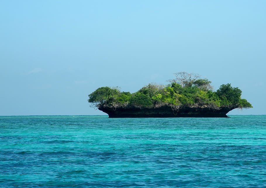 island, zanzibar, ocean, vacation, destinations, water, sea, HD wallpaper