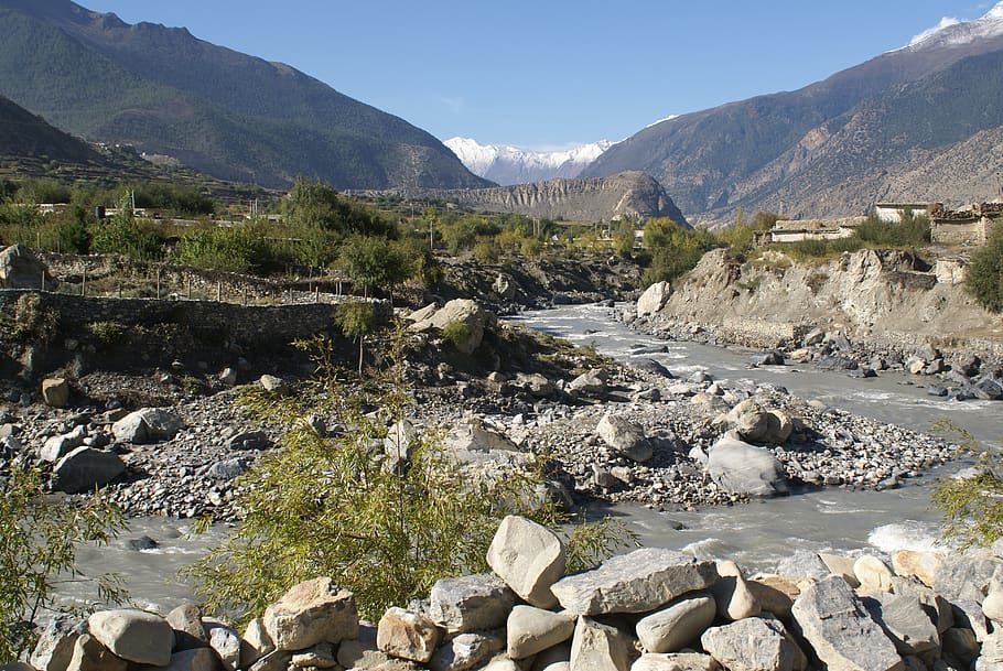 nepal, landscape, mountains, scenics - nature, beauty in nature HD wallpaper