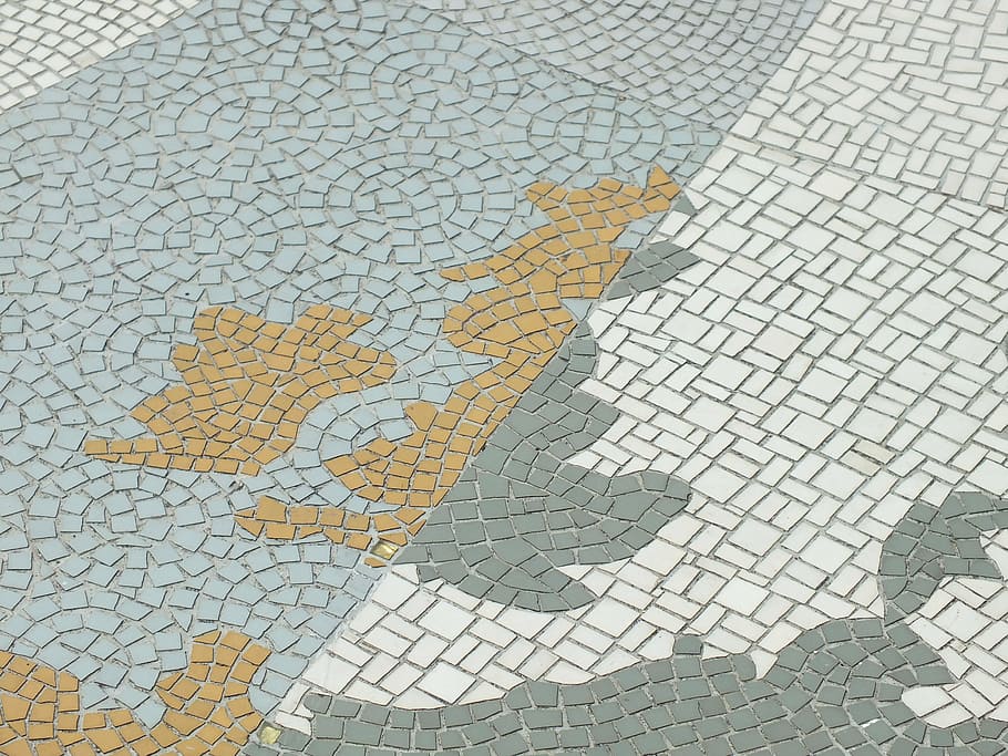 mosaic, map, tiled, geography, united kingdom, high angle view HD wallpaper