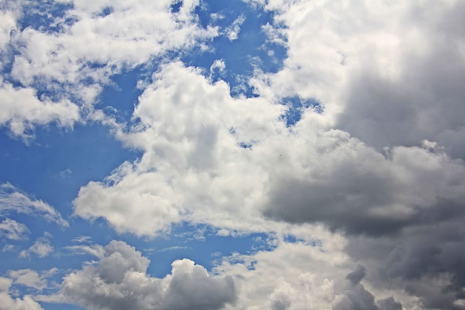 Clouds, Sky, Blue, covered sky, clouds form, the sky, nature HD wallpaper