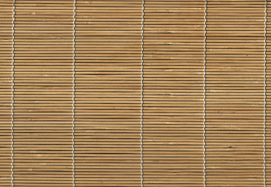 photo of brown window blind, bamboo, pattern, structure, bamboo wood HD wallpaper