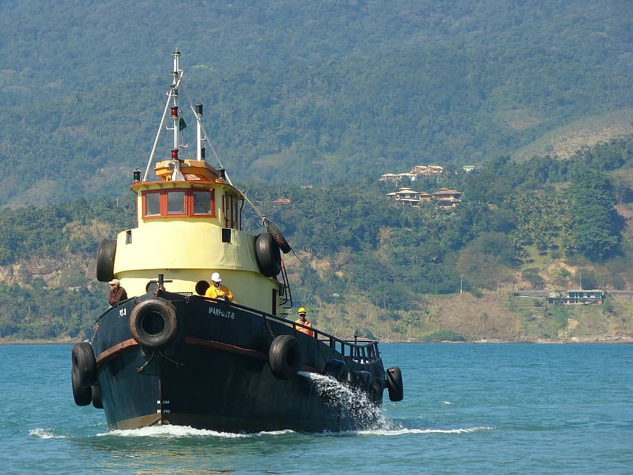 boat, mar, crossing, transportation, mode of transportation HD wallpaper