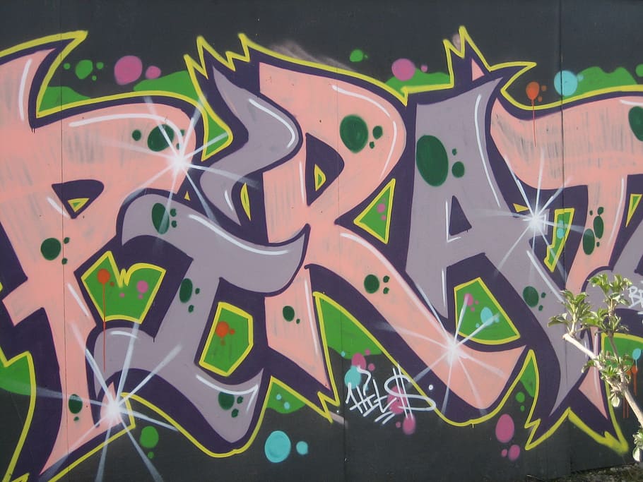 graffitti, street art, multi colored, creativity, art and craft HD wallpaper