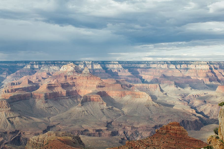 landscape, mountains, nature, sky, canyon, clouds, daylight, desert HD wallpaper