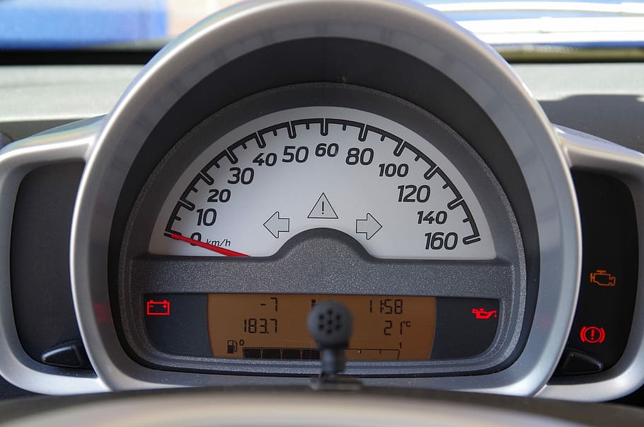 auto, smart, dashboard, speedometer, digital, odometer, warning indicators HD wallpaper