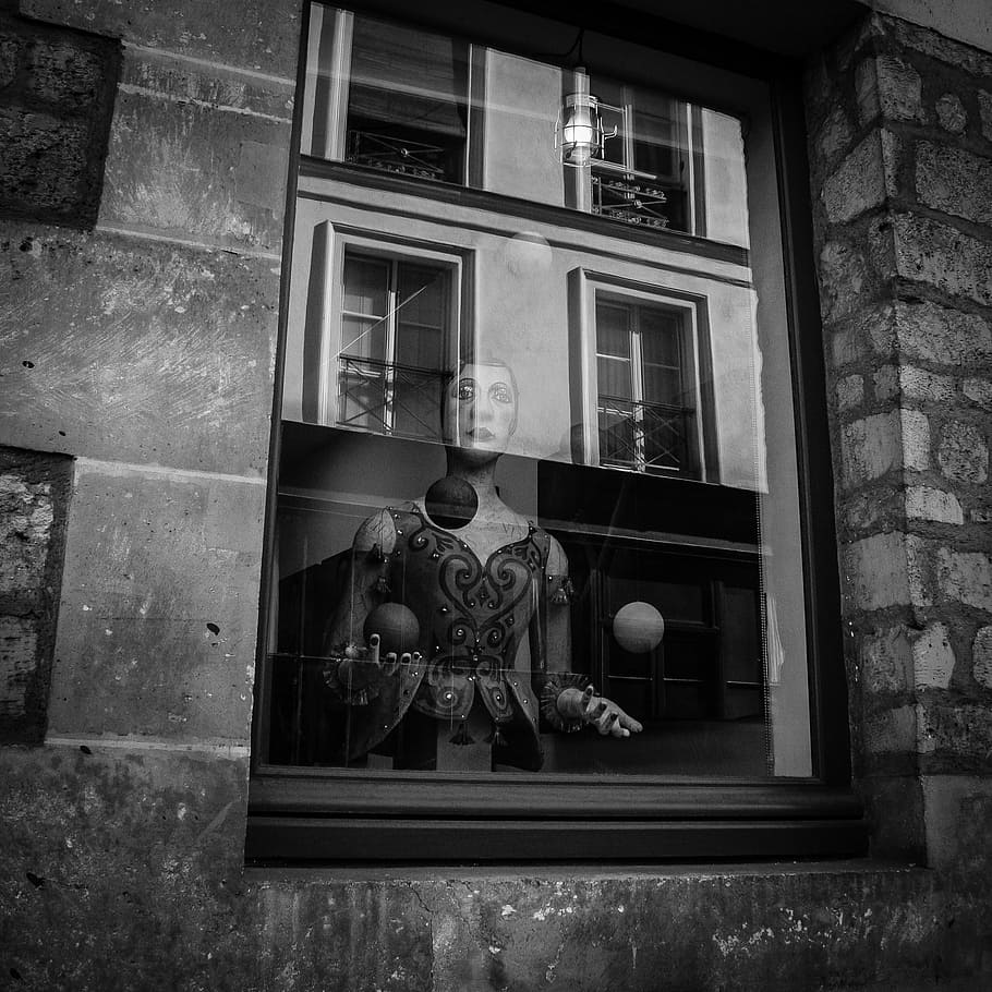 paris, street, showcase, light, architecture, built structure HD wallpaper
