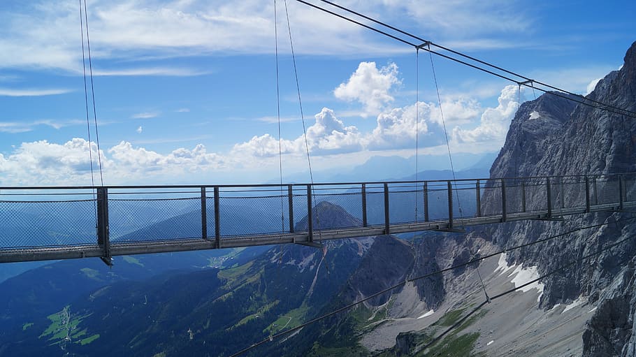 sky, horizon, clouds, dom, blue sky, mountains, scenic, beautiful HD wallpaper