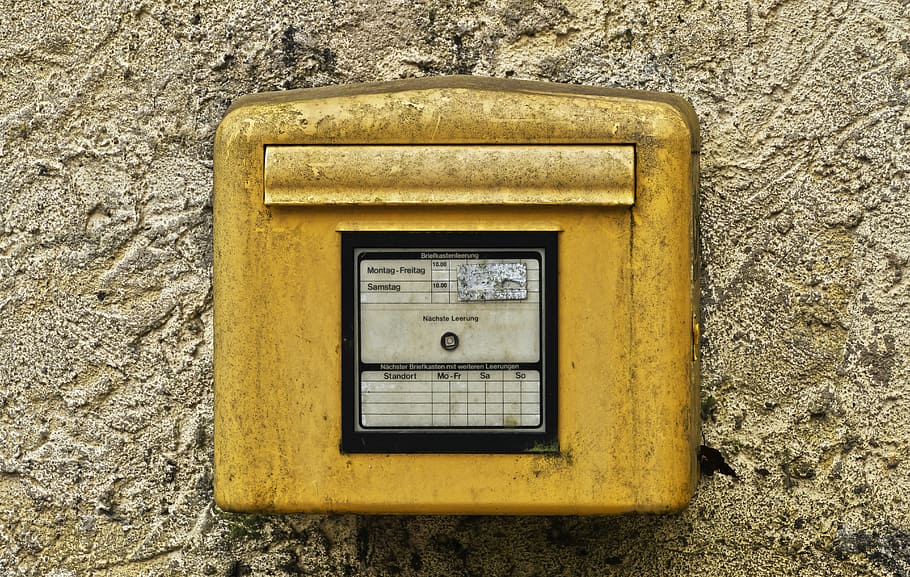 mailbox, old, dirty, wall, facade, grunge, background, structure HD wallpaper