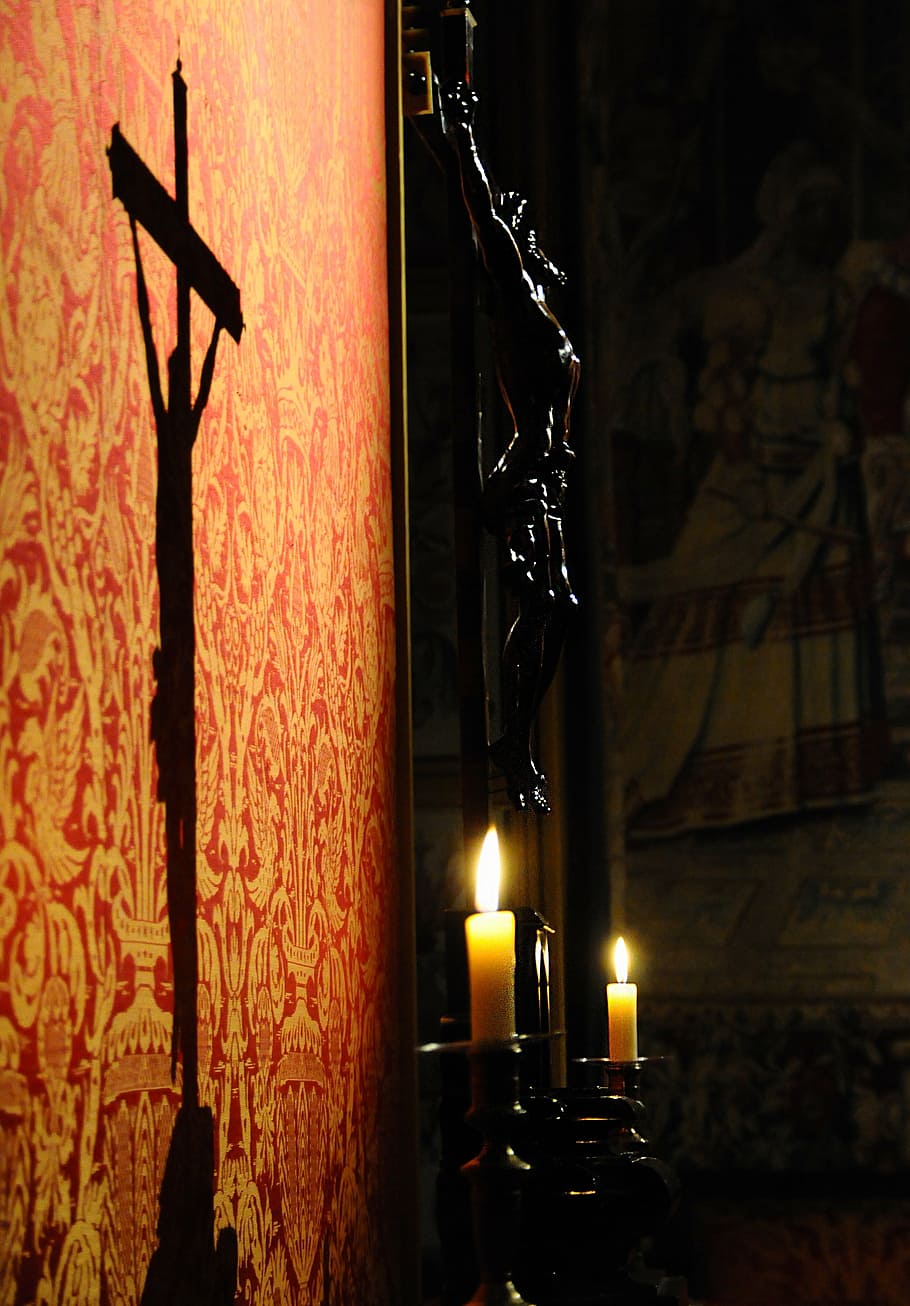 christ, shadow, candle, light, spiritual light, religion, candles HD wallpaper