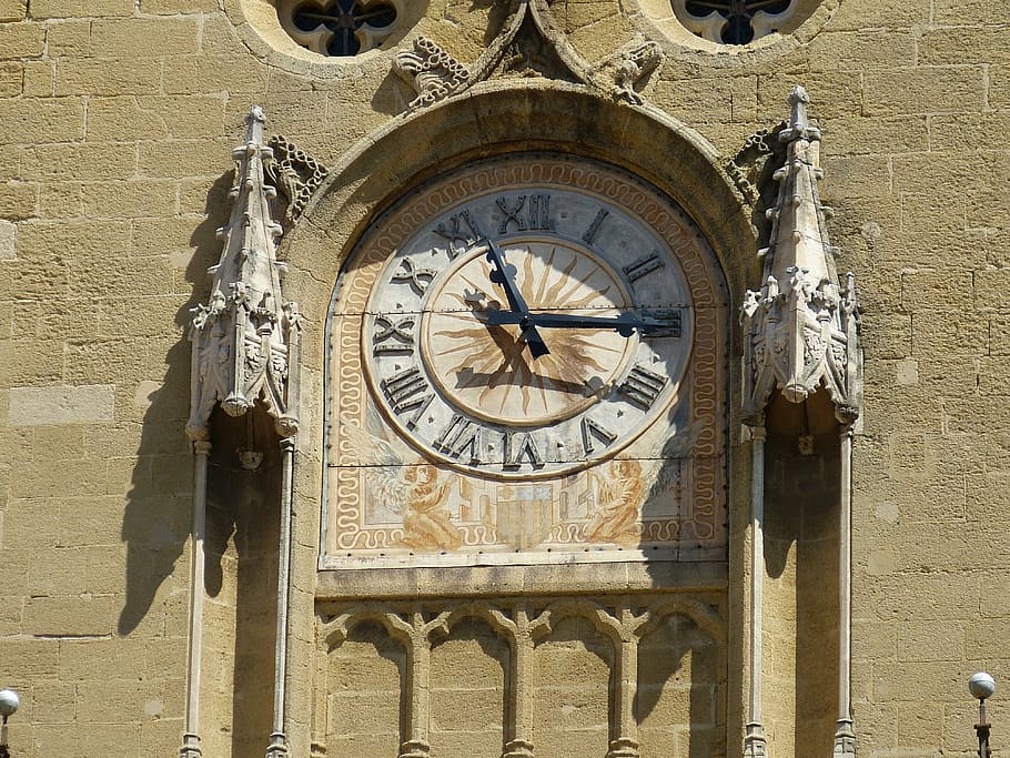 aix, france, south of france, aix-en-provence, town hall, tower, HD wallpaper