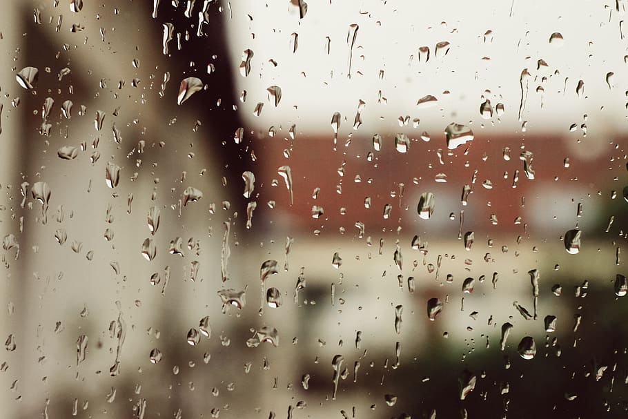 Window, Dwelling, House, Staircase, rain, dwelling house, autumn HD wallpaper