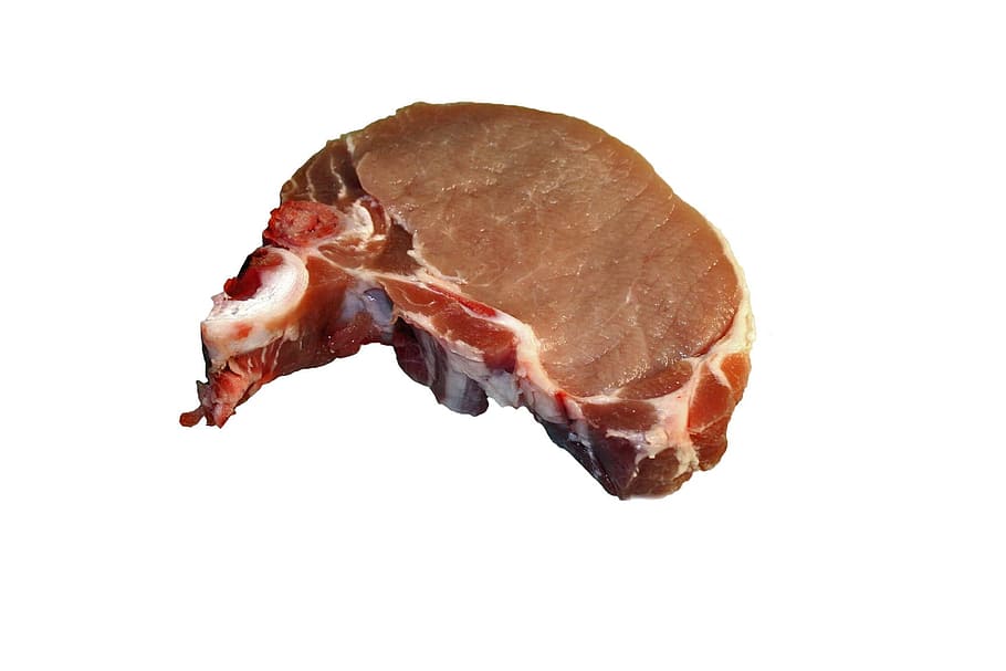 raw meat, Beef, Steak, cut out, white background, food and drink HD wallpaper