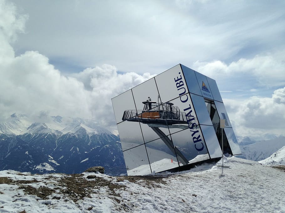 ice cube, tirol, serfaus, snow, mountain, winter, european Alps HD wallpaper