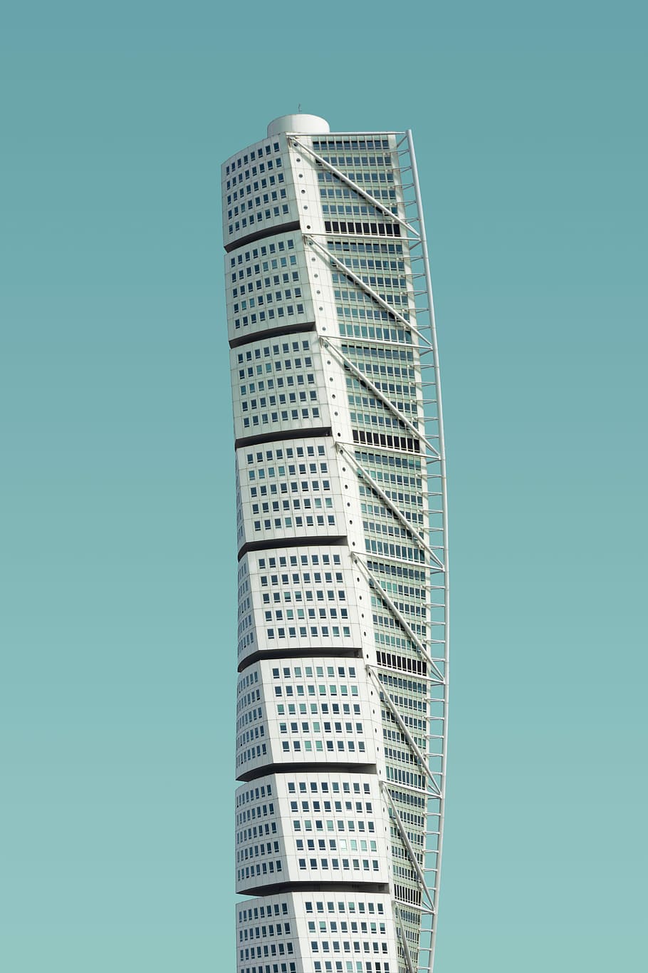 photo of white high-rise building, architectural photography of white building HD wallpaper