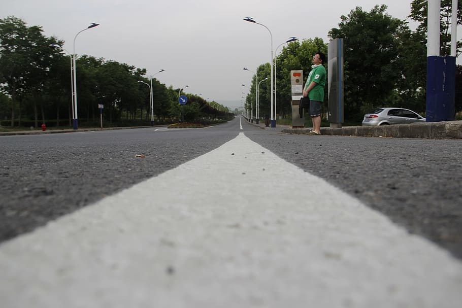 ground, special angle, road, campus, street, transportation HD wallpaper