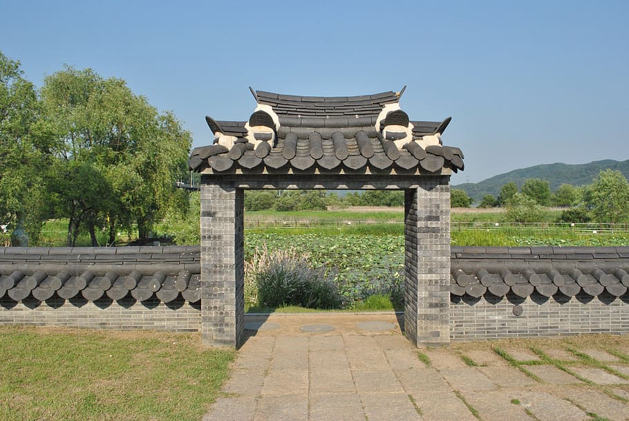 republic of korea, traditional, yangpyeong, hanok, korean traditional, HD wallpaper