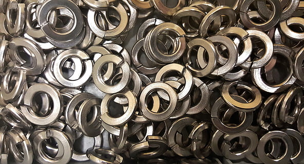 stainless steel hex washers, Split, Rings, split washers, split rings HD wallpaper