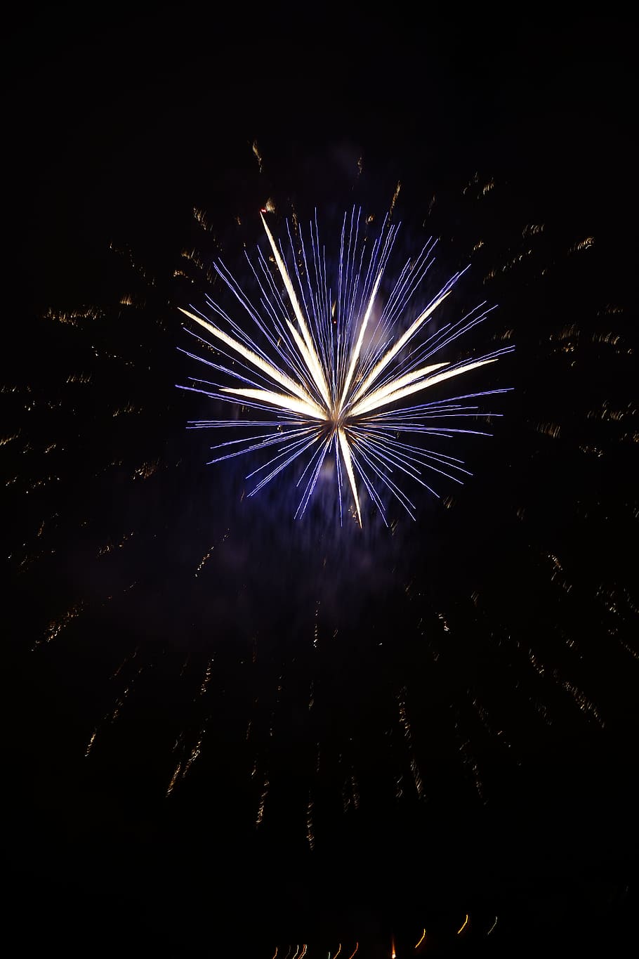 brown and purple fireworks during nighttime, Rocket, White HD wallpaper