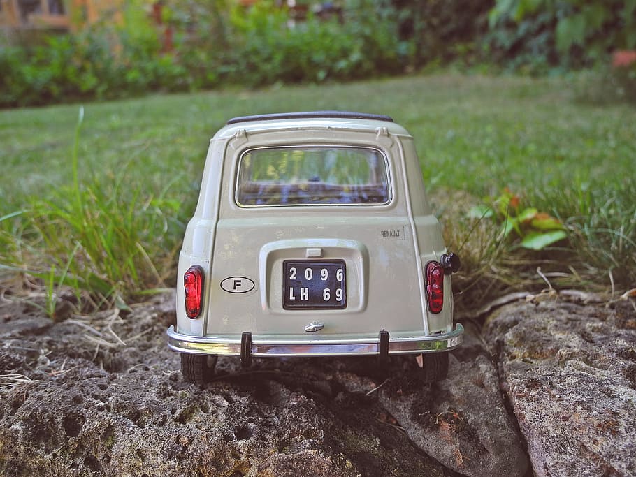 renault, r4, model, miniature, car, retro, transportation, motor vehicle HD wallpaper