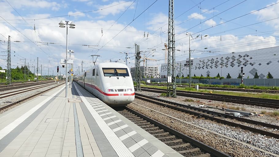 transport system, train, station, industry, rail transportation HD wallpaper