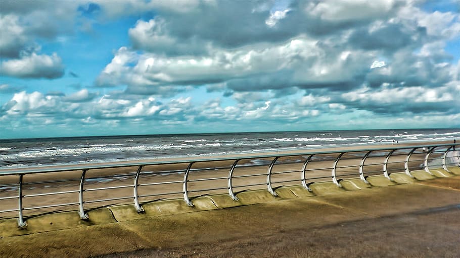Sea, Nature, Sky, Beach, Cloud, Water, skies, cloud - Sky, blue HD wallpaper