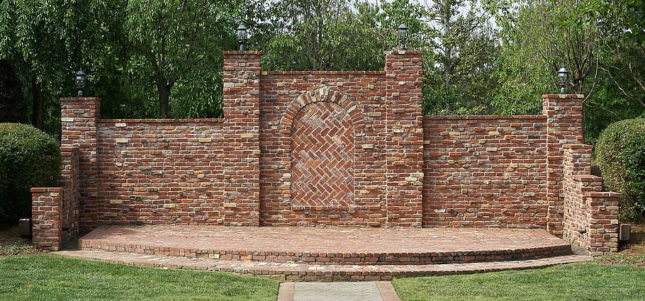 Background, Brick, Wall, Outdoor, Stage, masonry, architecture HD wallpaper